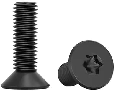 Torx Schroeven M5 x 25 mm - RVS 304, Verzonken Kop, Zwart - Ideaal voor Machines, Meubels en Gereedschap