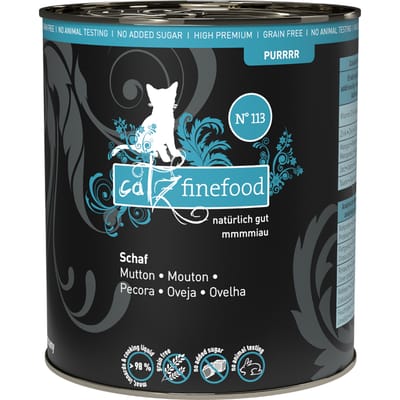 6 x 800g catz finefood Purrrr No.113 nat schapenkattenvoer