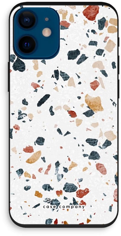 Case Company® - Hoesje geschikt voor iPhone 12 mini hoesje - Terrazzo N°4 - Biologisch Afbreekbaar Telefoonhoesje - Bescherming alle Kanten en Schermrand