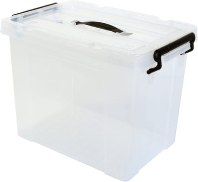 Alpac Opbergbox - Opbergbox met deksel - Opbergdoos - 28 Liter - 440 x 300 x 320 mm - Transparant