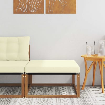 vidaXL - Buiten - Voetenbank - Massief - Acacia - Hout - Naturel