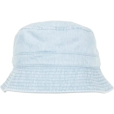 Flexfit - Denim Bucket Hat light blue one size Bucket hat / Vissershoed - Blauw