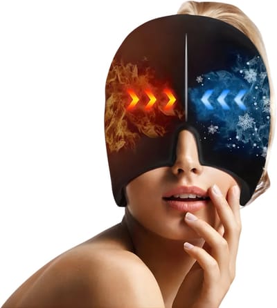Verkoelende Gel Hoofdband & Gezichtsmasker - Herbruikbare Ice Pack Hoofdband voor Comfort & Ontspanning - Zachte, Flexibele Pasvorm - Geschikt voor Hoofd & Ogen - Verstelbaar, Unisex & Herbruikbaar - Ideaal voor Wellness, Rustmomenten & Zelfzorg