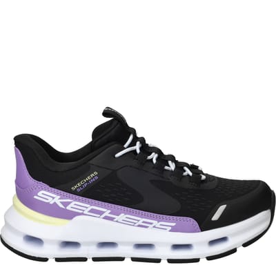 Skechers Slip-Ins Glide-Step Vista Lane Sneakers - Meisjes - Zwart