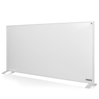 Princess Smart Infrarood Verwarmingspaneel 348070 – 700 W – WiFi & App – 60x120 cm – Spraakbediening – Thermostaat & Timer – Wandmontage of Vrijstaand – Wit