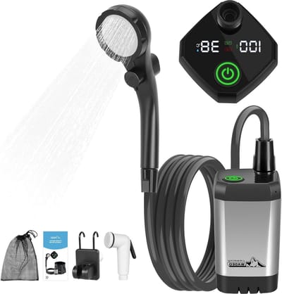 PolkaHome Mobiele Douche - draagbaar met pomp - 4500 mAh batterij
