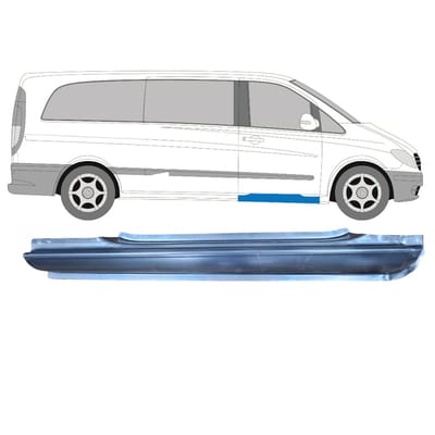 Reparatie dorpel voorste deuren voor Mercedes Vito W639 2003-2014 / Rechts