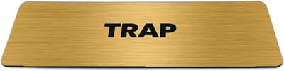 Deurbordje Goud-look met tekst trap - Formaat 150 x 50 mm x 1,6 mm - Zelfklevend | Luxe uitstraling | Geborstelde Gouden toplaag | Gratis Verzending | Decoporta