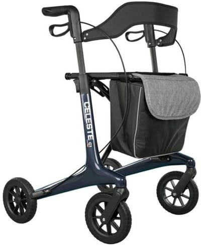 Celeste Carbon Rollator - Ultra Lichtgewicht 5,3 kg - Blauw