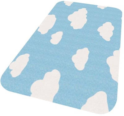Kindervloerkleed wolk - Niños blauw 67x120
