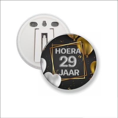 Button Met Clip 58 MM - Hoera 29 Jaar
