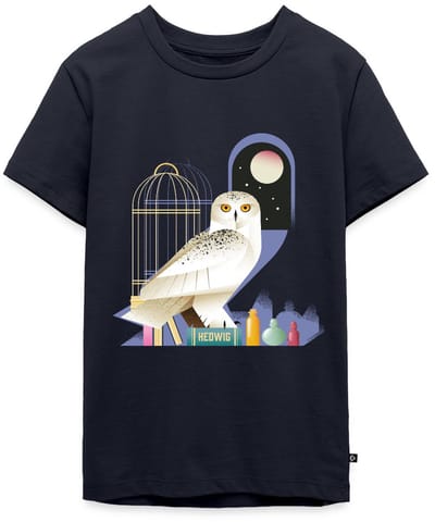 Harry Potter Hedwig De Uil Bij Nacht Premium T-Shirt Tiener