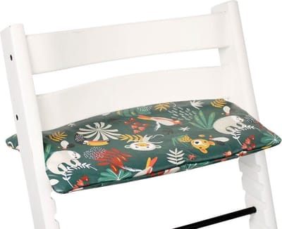Ukje Zitkussen - Geschikt voor Stokke Tripp Trapp - Kussenset - Geplastificeerd - Groen Aap - Extra dik