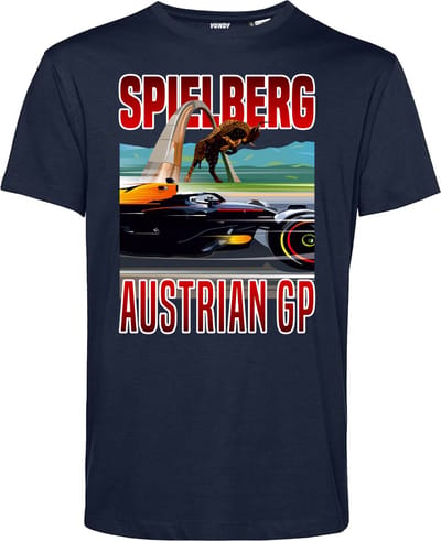 T-shirt Spielberg GP Austian | Formule 1 fan | Max Verstappen / Red Bull racing supporter | Navy | maat XS