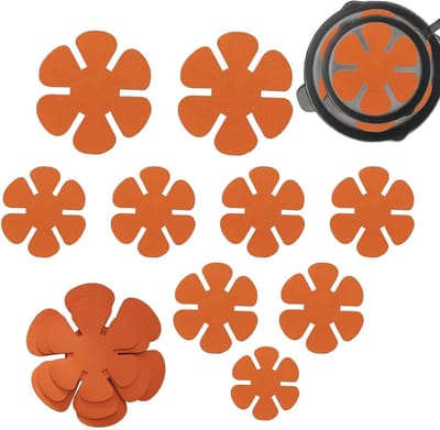 Pannenbeschermers - Potbeschermers Vilten - Keuken Organiseren - Wasbaar Herbruikbaar - 12 stuks 3 maten - Grijs