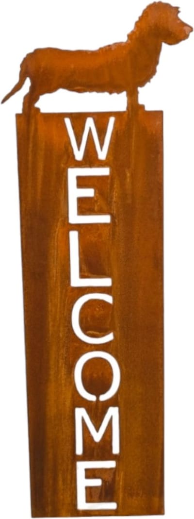 Dream-Garden Welkomstbord ruwharige teckel 50x18cm
