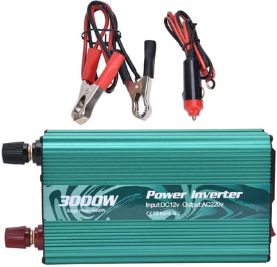 Dailygoody - 3000W DC12V naar AC220V Inverter - Pure Sinus Power - Compact formaat - Intelligent Power Converter - Ideaal voor koel- en kooktoestellen..