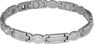 Magneet Armband Lady Zilverkleurig Zirkonia-XS