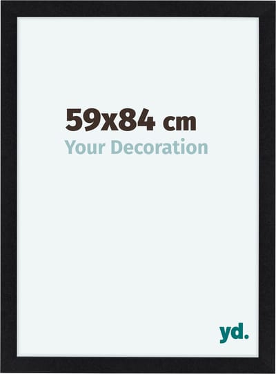 Your Decoration - Fotolijst 59x84 cm - MDF - Zwart Mat - Como