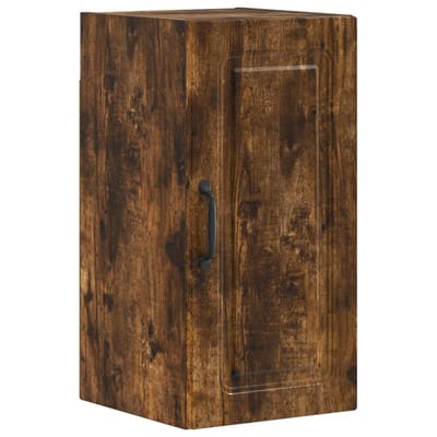 vidaXL - Badkamer - wandkast - UTRECHT - Gerookt - eiken - 30 - x - 31 - x - 59 - cm