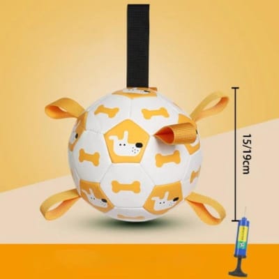 Kimpets Hond Interactief Voetbal Speelgoed Kinderen Voetbal Hond Buiten Trainingsballen Hond Sportief Bijt Kauw Doorbijtbal Huisdierbenodigdheden 15cm With Inflator