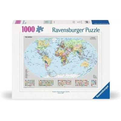 Ravensburger Staatkundige wereldkaart 1000 stukjes Volwassenen puzzels