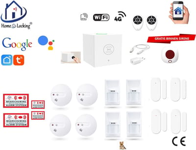 Draadloos beveiligingsbox werkt met wifi en met spraak gestuurde apps. ST01C-51