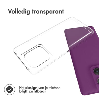 Accezz Hoesje - Geschikt voor Motorola Edge 60 Pro - Clear Backcover - Transparant