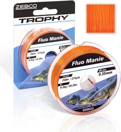 Zebco Nylon Trophy Fluo Manie 300m - Maat : 0.28mm