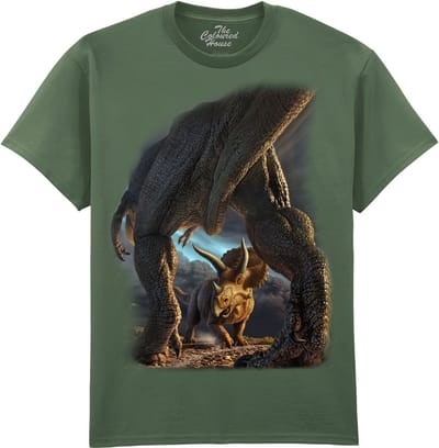 Dinosaurus Face Off The Coloured House T-shirt M