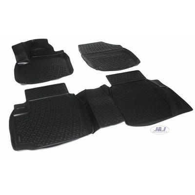 J&J AUTOMOTIVE | Tapis De Sol En Caoutchouc 3D Exclusive Pour Honda Civic 5P. Berlina 2012-2016 noir