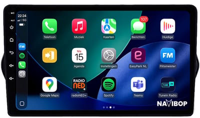 Geschikt voor Fiat Tipo (2015 t/m 2020) | 4+64GB 8-CORE | 9 inch Android 15.0 CarPlay autoradio | Draadloos CarPlay & Android Auto | Externe microfoon | Bluetooth & WiFi | NAVIBOP NB-5203 | Bouwjaar 2015 t/m 2020
