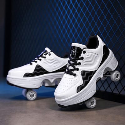 Nieuwe Originele Runaway Schoenen Vierwiel Beschikbaar Rolschaatsen Jongens Zwarte Technologie Sneakers Meisjes Hoge Waarde Schaatsen 43