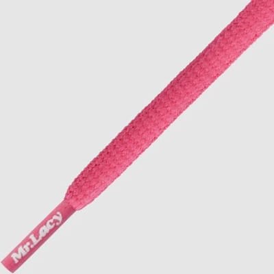 Mr. Lacy Runnies Hydrophobic neon roze 120 cm lang 5 mm breed