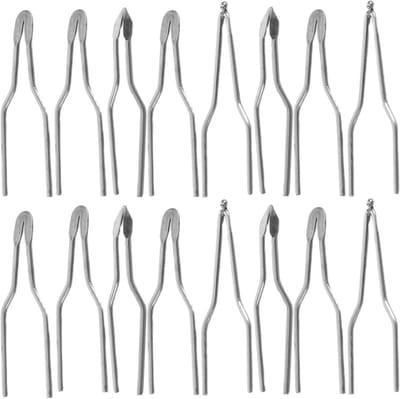 Houtbrandtips - Pyrografie Punten - Hout Graveren - Nikkellegering - 16 Stuks - Zilver