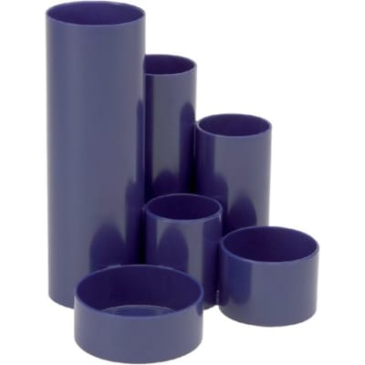 Stiftetui MAUL Tubo blau 6-Fächer Ø150x125mm