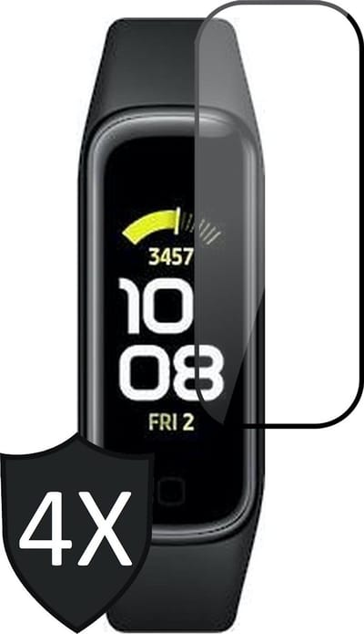 Screenprotector geschikt voor Samsung Galaxy Fit 2 - Full Screen Protector - 4 Stuks