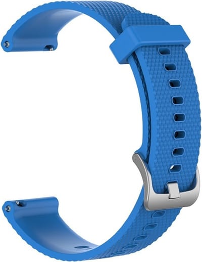 Siliconen bandje - geschikt voor Polar Vantage M / M2 / V3 / Grit X (Pro) en Samsung Galaxy Watch 3 45mm / Galaxy Watch 46mm / Gear S3 Classic & Frontier - blauw