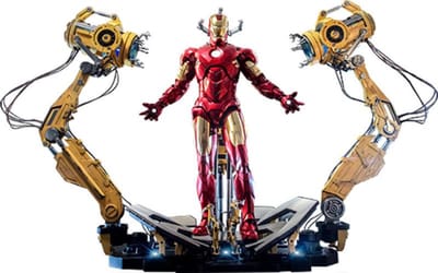 Hot Toys Iron Man Mark IV 1:4 Scale Figure met Suit-UP Gantry - Hot Toys - Iron Man 2 Figuur