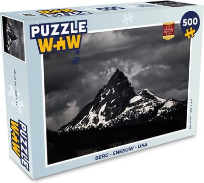 Puzzel Berg - Sneeuw - USA - Legpuzzel - Puzzel 500 stukjes