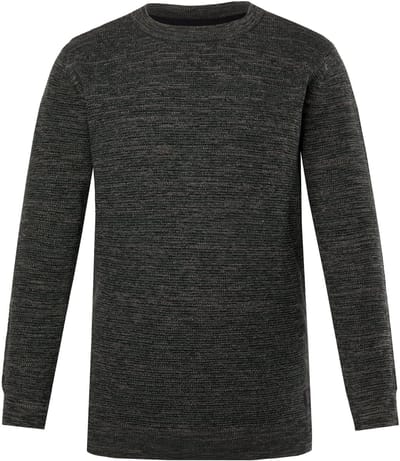 Men Plus - Heren - Trui gemêleerde stof katoen - Dennengroen - Maat 3XL
