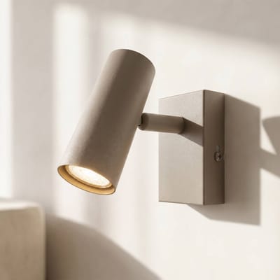 Lindby - wandlamp - 1licht - Metaal - H: 11 cm - GU10 - koffiebruin