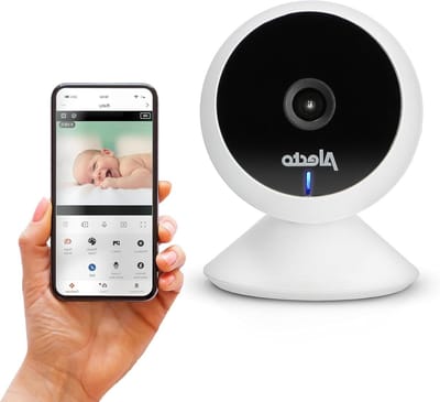 Babyfoon met Camera - Video Monitor - Kind Bewaken - App Bedienbaar - Nachtzicht - Wit