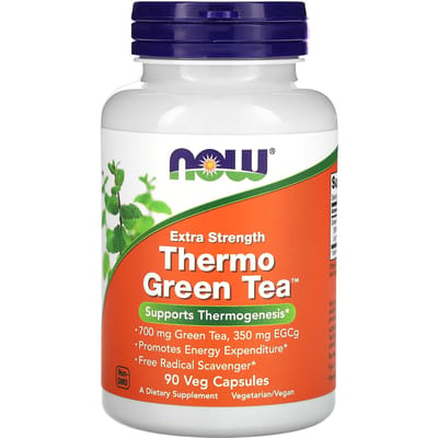 Thermo Green Tea 700mg 90 capsules - extra sterk groene thee extract bevordert vetverbranding | NOW