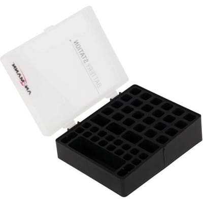Ansmann Batterijbox 48 Batterijbox Aantal cellen: 48 AAA (potlood), AA (penlite), 9V (blok) (l x b x h) 17.3 x 13.8 x 6.3 cm