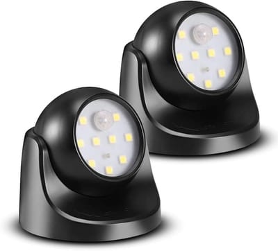 Draadloze LED-spot, 150 lumen, afneembare lampenkap, 360 graden draai- en kantelbaar, werkt op batterijen (batterijen niet inbegrepen).
