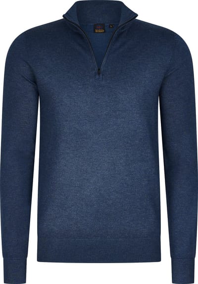 Mario Russo Mario Russo Half Zip Sweater jeans blue M