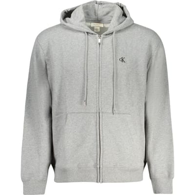 Calvin Klein Grigio Katoenen Heren Sweatshirt