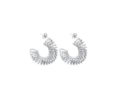 Oorbellen - oorstekers - sieraad - oorsieraad - accessoire - zilverkleurig - RVS - spiraal - geschenk - cadeau - hip - trendy - chique - feest - tijdloos - vrouwen - dames