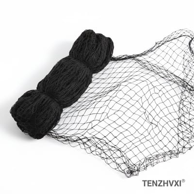 Vogelnet - Nylon gaas - TENZHVXI® - Volieregaas - Extra Sterk Dubbel Laag Ontwerp - Veelzijdig Toepasbaar Voor Tuin En Sport - 7.5x15m 5x5cm Maas - 1 Stuk Net - Geschikt Voor Kippenren En Boomgaard - Zwart